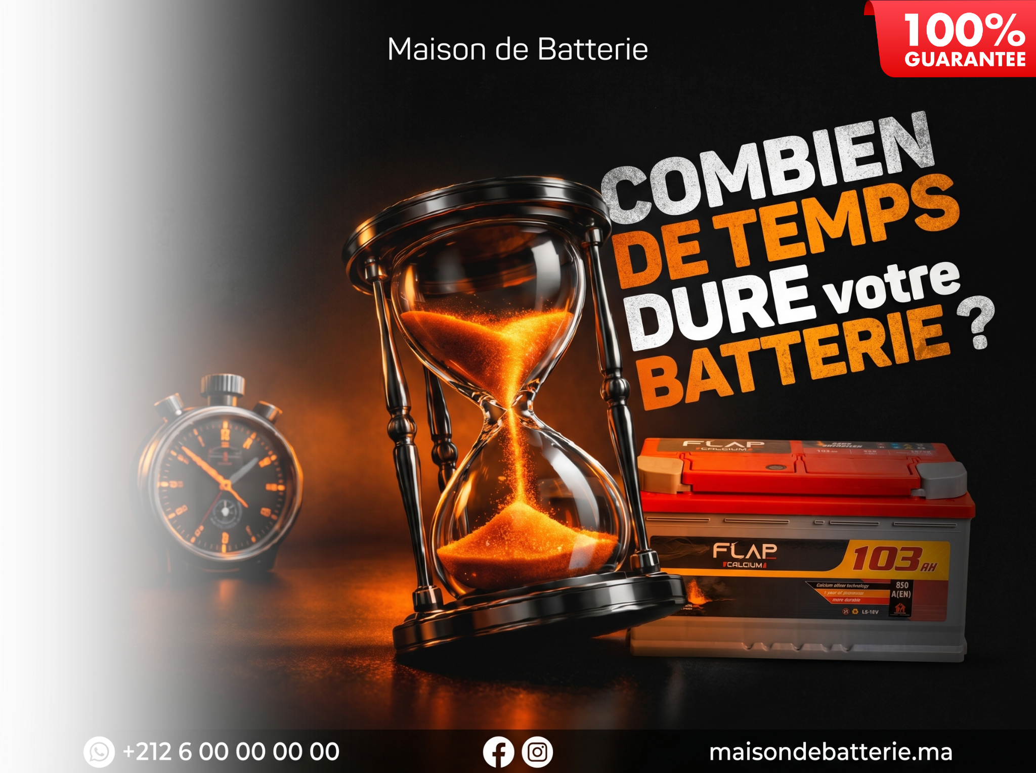 Combien de temps dure une batterie de voiture au Maroc ?