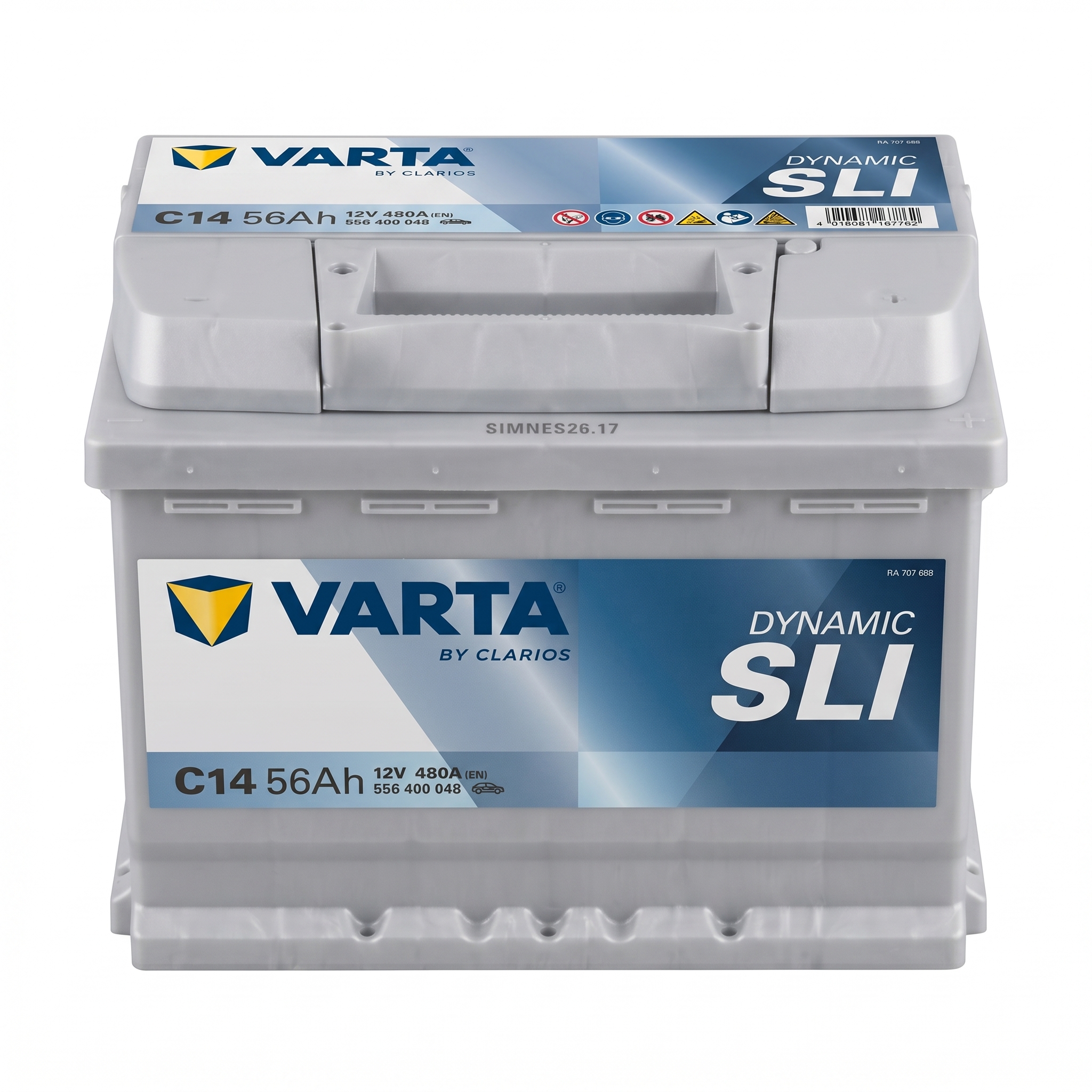 Batterie VARTA Dynamic SLI C14 56Ah 480A L2 12V | Maison de Batterie Maroc