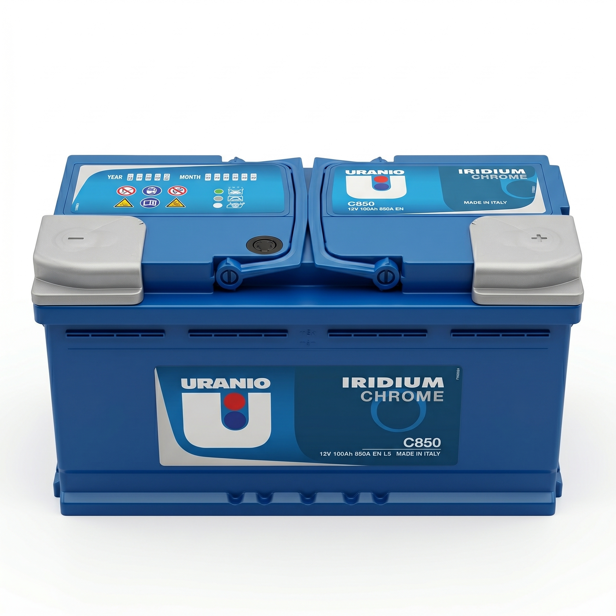 Batterie URANIO by FIAMM Iridium Chrome C850 100Ah 850A L5 12V | Maison de Batterie Maroc